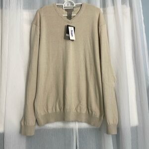 Retreat mens 100% cotton sweater v neck size large or 44